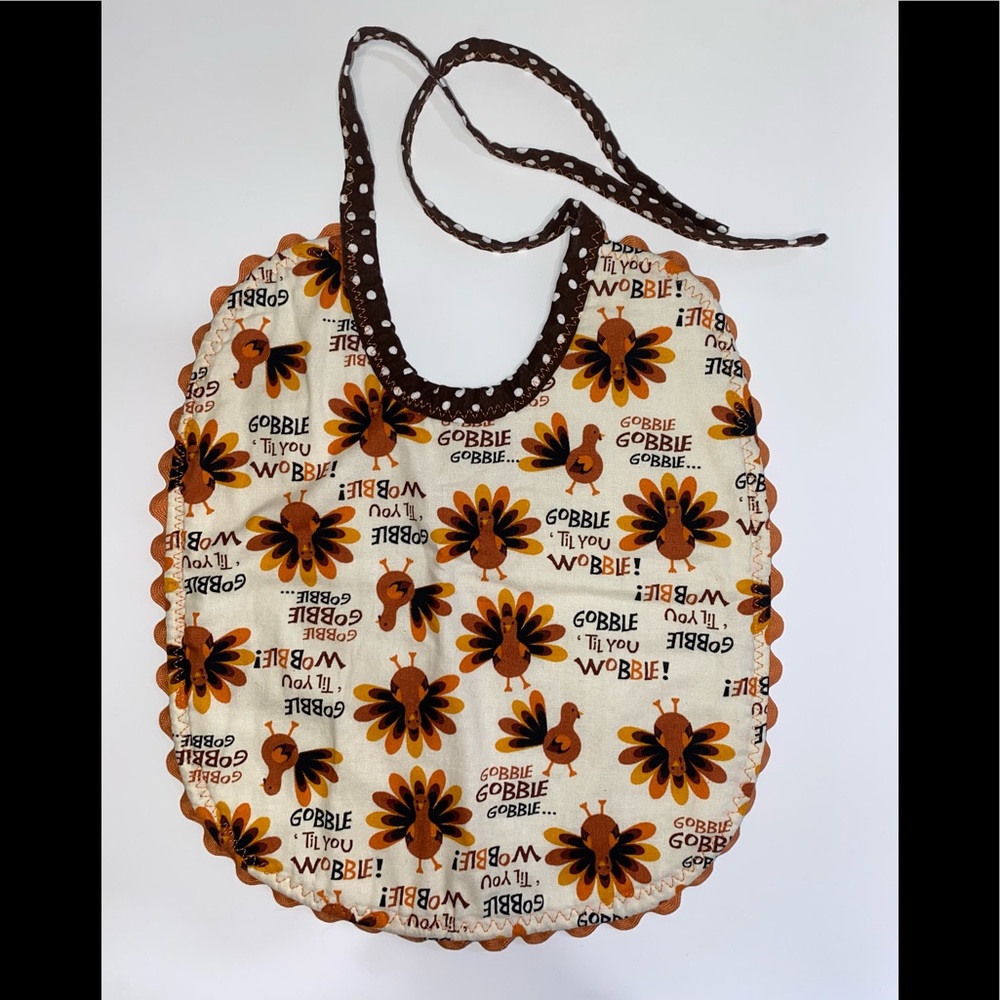 Handmade Baby's Thanksgiving Bib